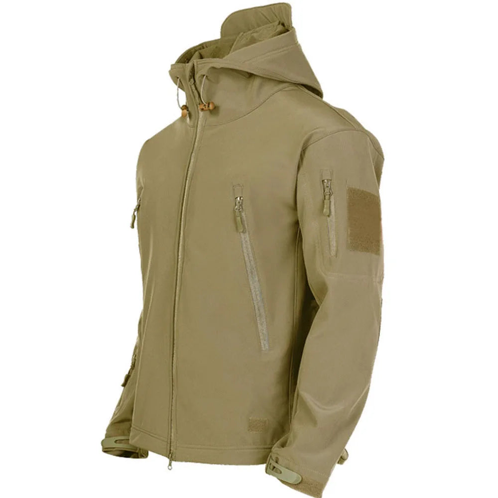 Chaqueta Táctica, Impermeable, Abrigo con Bolsillos Sobredimensionados.