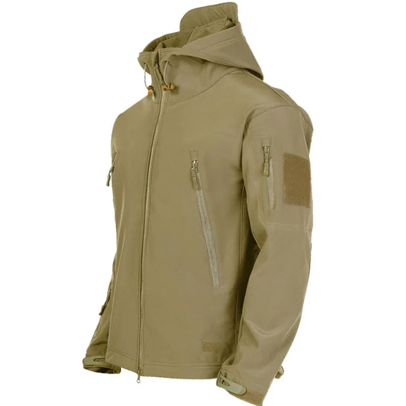 Chaqueta Táctica, Impermeable, Abrigo con Bolsillos Sobredimensionados.
