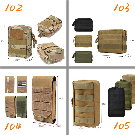 Bolsas Tácticas Molle, Pouch, Varios Modelos