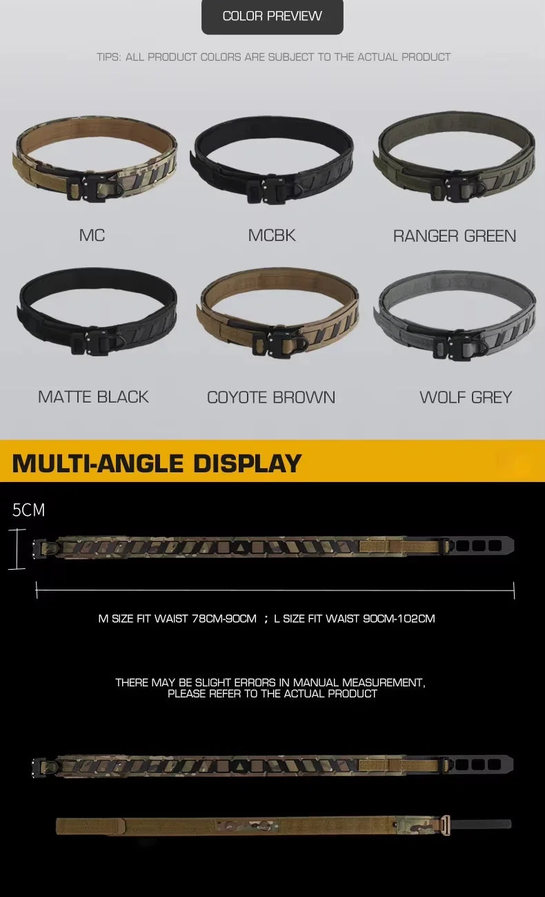 Cinturón Táctico Magnetix tipo Agilite Tactical Battle Belt Cobra Dring LIQUIDACIÓN